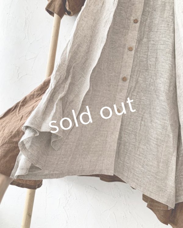 画像8: MARCHE' DE SOEUR／祈りのワンピース・アンティークブラウン×リトアニアジャガード (8)