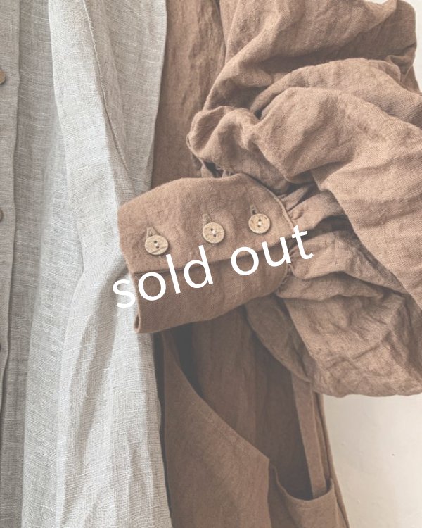 画像5: MARCHE' DE SOEUR／祈りのワンピース・アンティークブラウン×リトアニアジャガード (5)