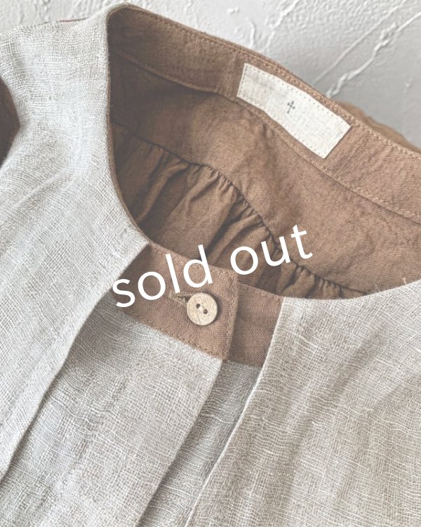 画像4: MARCHE' DE SOEUR／祈りのワンピース・アンティークブラウン×リトアニアジャガード (4)