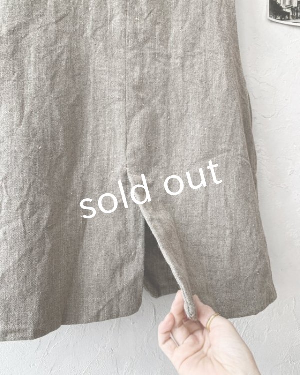 画像9: Reliure／ボタンベスト・リトアニアリネン (9)