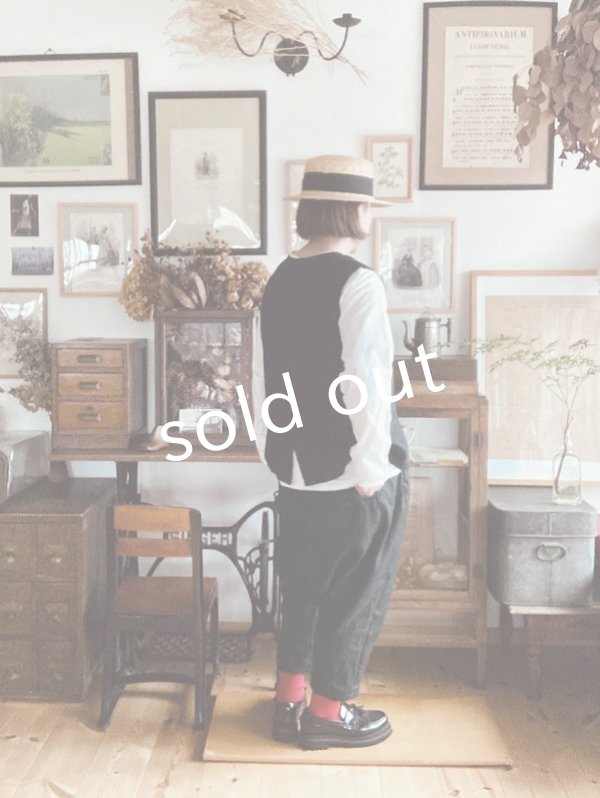 画像11: Reliure／ボタンベスト・アンティークブラウン (11)