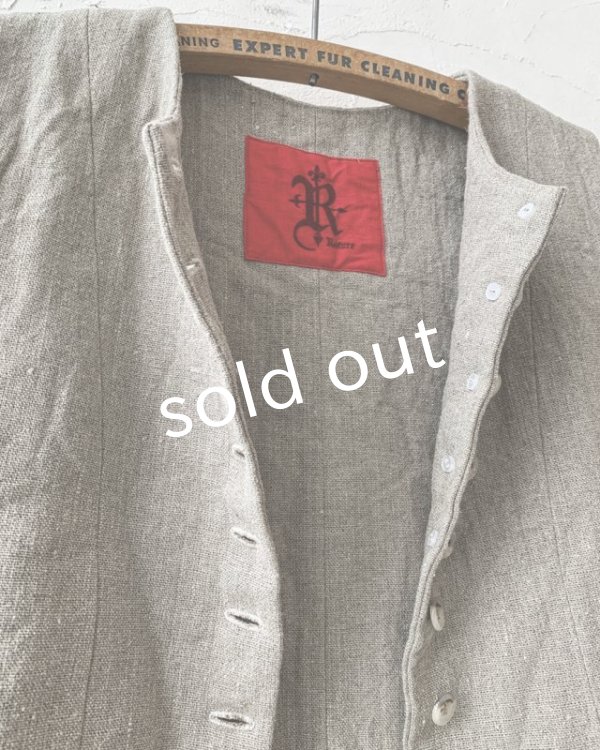 画像7: Reliure／ボタンベスト・リトアニアリネン (7)