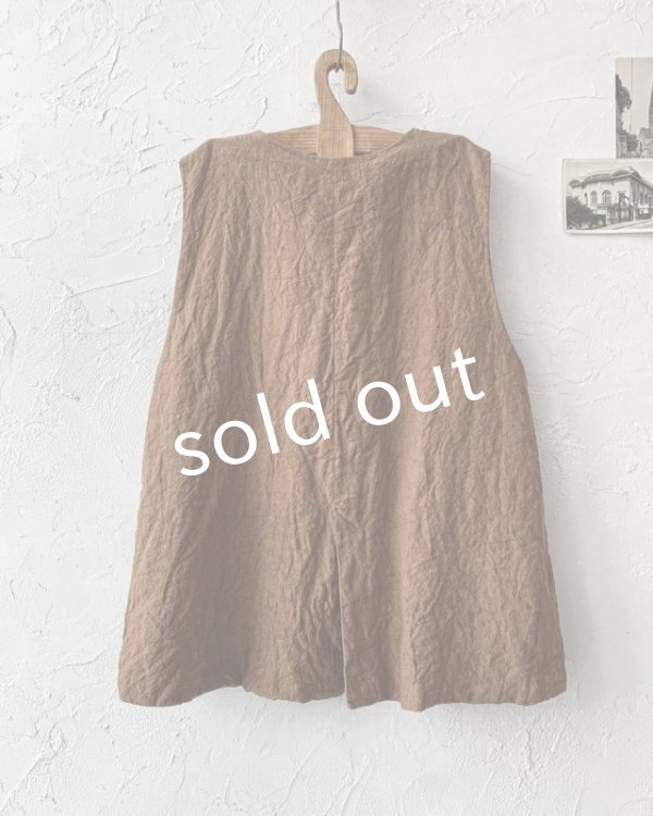 画像8: Reliure／ボタンベスト・アンティークブラウン (8)