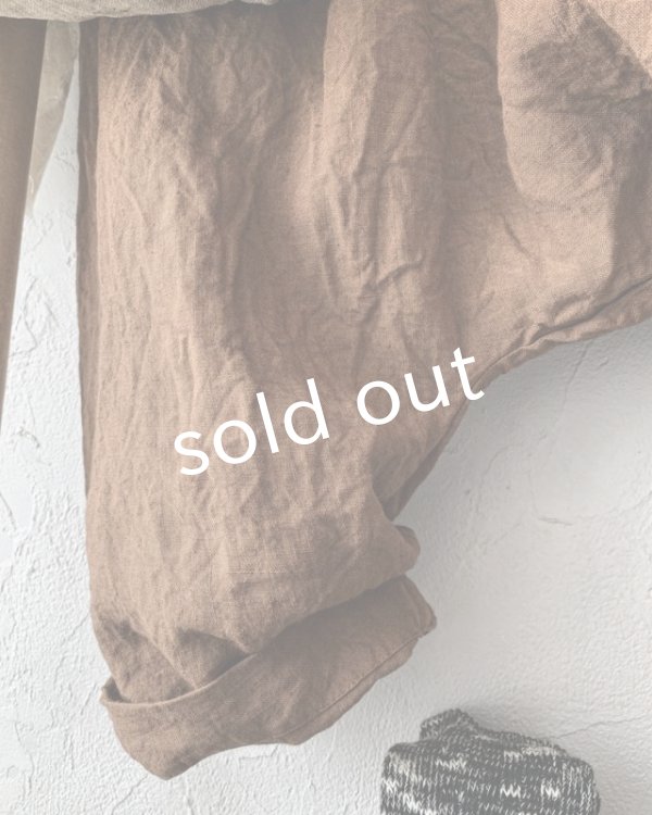 画像6: Reliure／サルエルパンツ・アンティークブラウン (6)