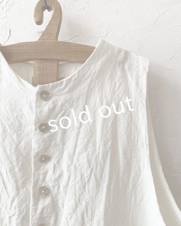 画像2: Reliure／ボタンベスト・オフ (2)