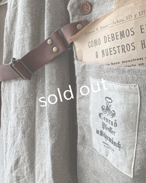 画像9: MARCHE' DE SOEUR／種蒔のエプロン・リトアニアリネン (9)