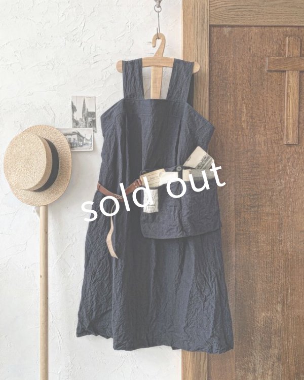 画像3: MARCHE' DE SOEUR／種蒔のエプロン・濃紺 (3)