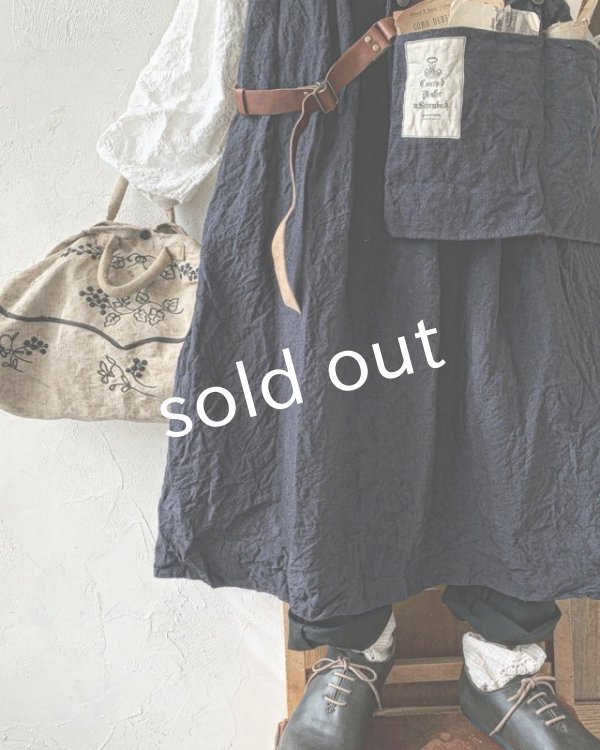画像5: MARCHE' DE SOEUR／種蒔のエプロン・濃紺 (5)