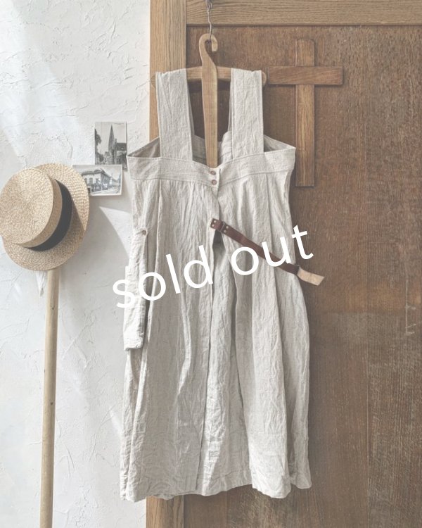 画像6: MARCHE' DE SOEUR／種蒔のエプロン・クラッシュリネン (6)
