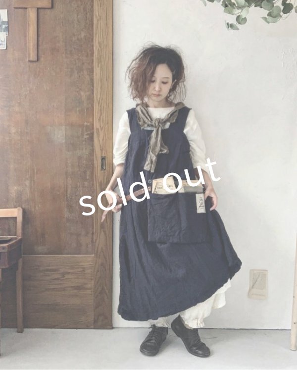 画像11: MARCHE' DE SOEUR／種蒔のエプロン・濃紺 (11)