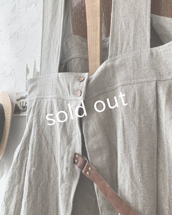 画像11: MARCHE' DE SOEUR／種蒔のエプロン・リトアニアリネン (11)
