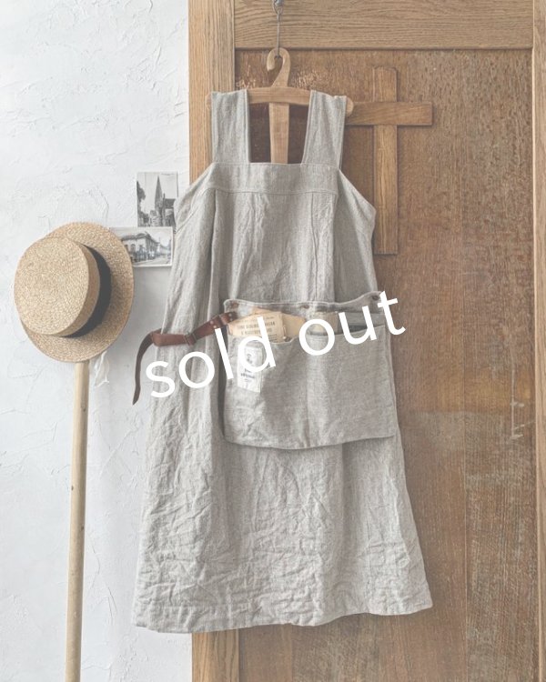 画像6: MARCHE' DE SOEUR／種蒔のエプロン・リトアニアリネン (6)