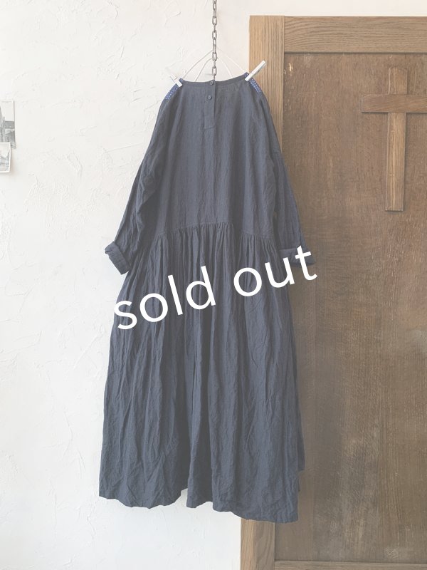 画像7: MARCHE' DE SOEUR/ターシャのワンピース・濃紺 (7)