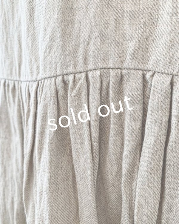 画像7: Avenue／後ろりぼんのフリルカラーワンピース・生成り (7)