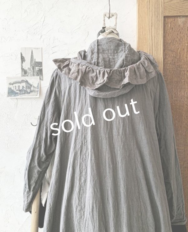 画像14: HALLELUJAH/Robe Medievale a Capuche フードドレス・gray (14)