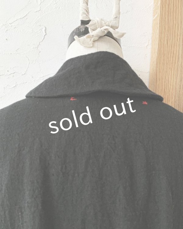 画像6: HALLELUJAH/Chemise a la Reine Robe 王女のシャツローブ・black (6)