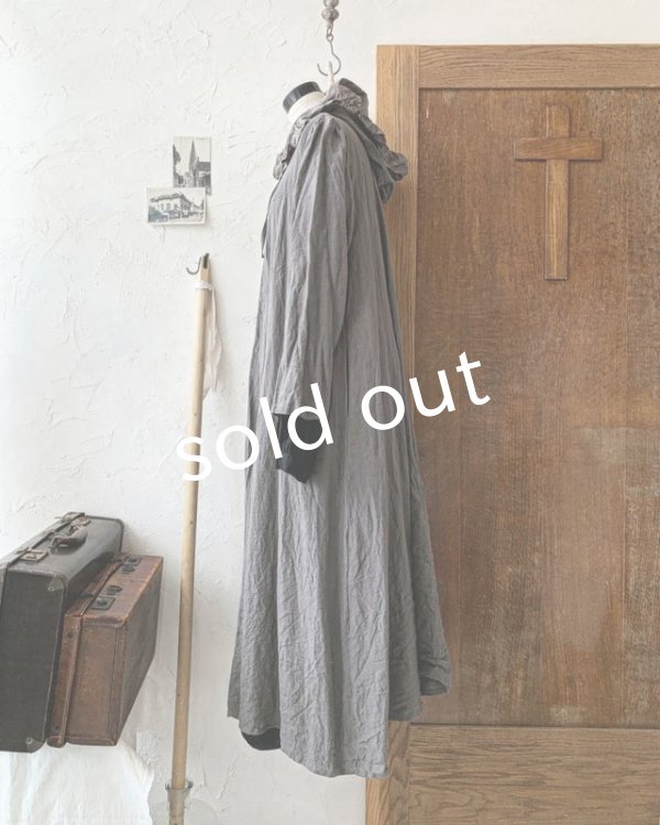 画像11: HALLELUJAH/Robe Medievale a Capuche フードドレス・gray (11)