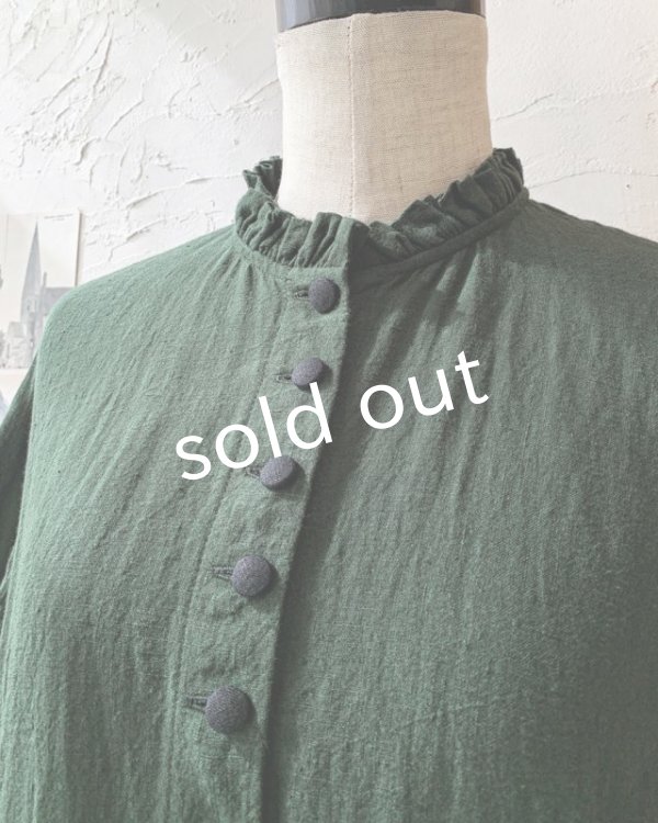 画像5: HALLELUJAH／Jeune paysanne  農民の少女服・dark green (5)