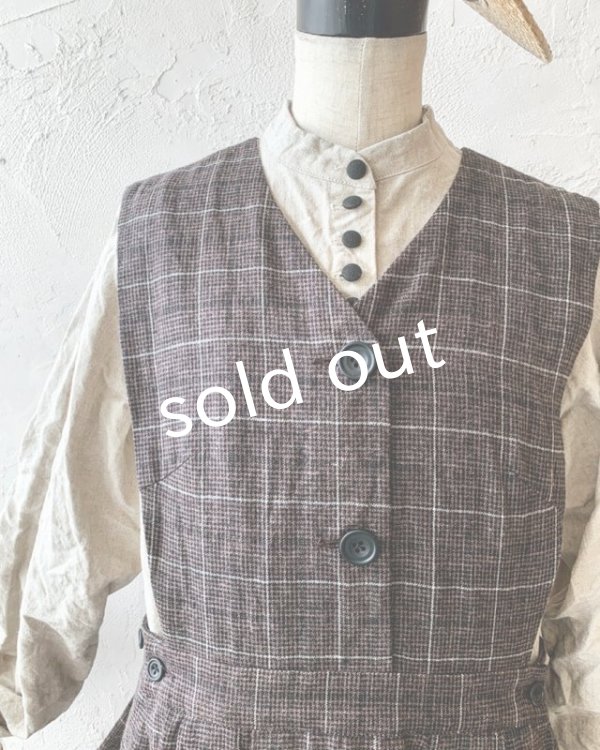 画像4: HALLELUJAH／ Robe La Petite Gardeuse d'oies ガチョウ番の少女のローブ・brown (4)