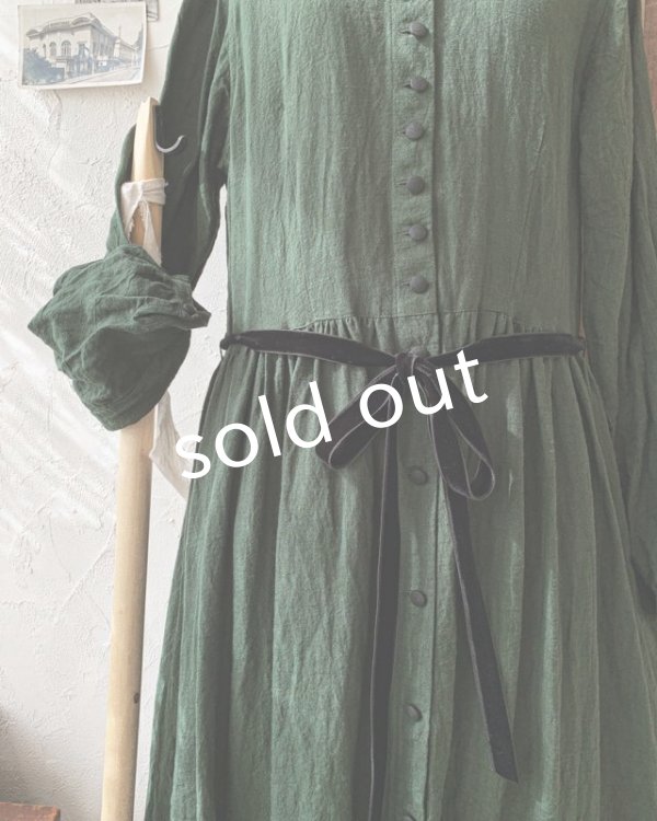 画像3: HALLELUJAH／Jeune paysanne  農民の少女服・dark green (3)