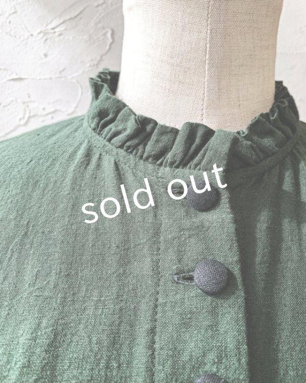 画像4: HALLELUJAH／Jeune paysanne  農民の少女服・dark green (4)