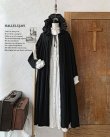 画像4: HALLELUJAH／Robe Medievale a Capuche フードドレス・black (4)