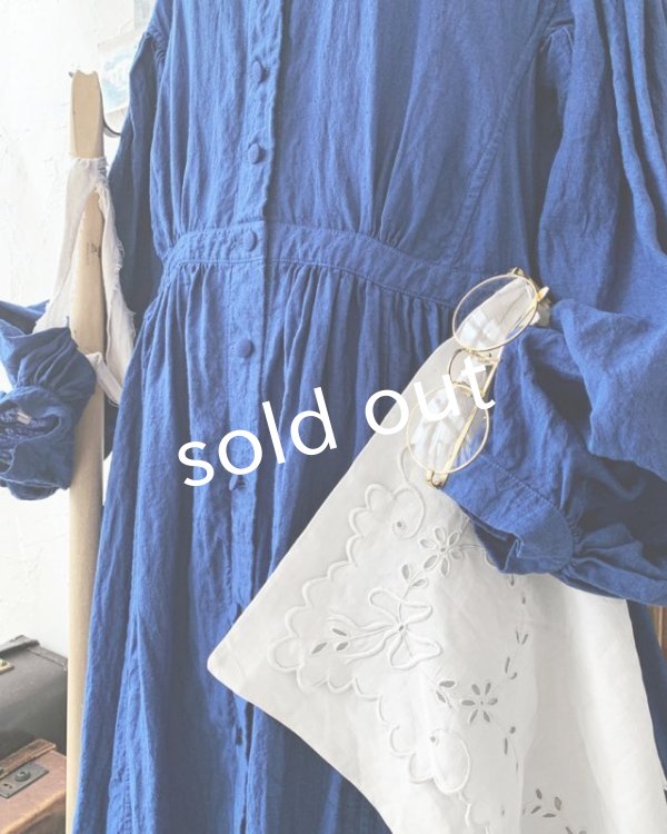 画像7: HALLELUJAH／Chemise a la Reine Robe 王女のシャツローブ・lapis lazuli (7)