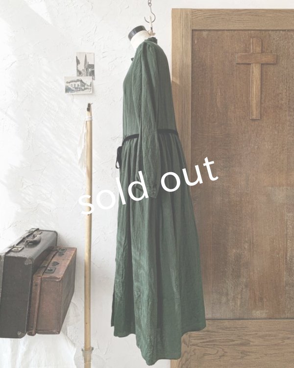 画像8: HALLELUJAH／Jeune paysanne  農民の少女服・dark green (8)