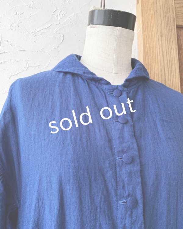 画像3: HALLELUJAH／Chemise a la Reine Robe 王女のシャツローブ・lapis lazuli (3)