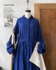 画像2: HALLELUJAH／Chemise a la Reine Robe 王女のシャツローブ・lapis lazuli (2)