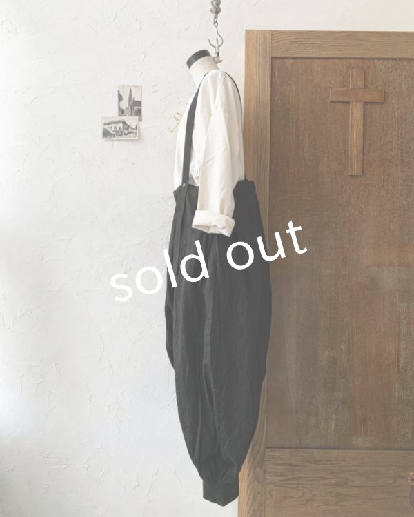 画像7: MARCHE' DE SOEUR/王様の吊りパンツ・黒 (7)