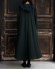 画像11: HALLELUJAH／Robe Medievale a Capuche フードドレス・black (11)