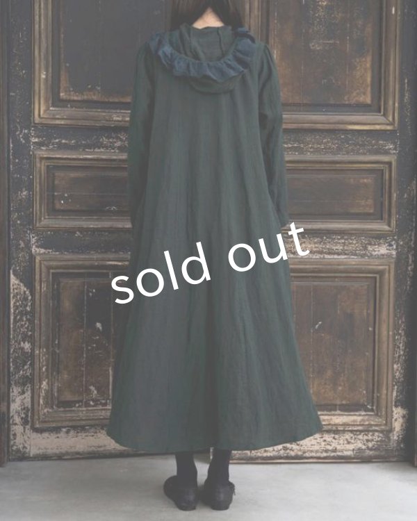 画像11: HALLELUJAH／Robe Medievale a Capuche フードドレス・black (11)