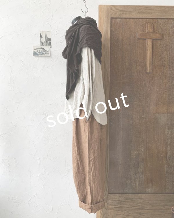 画像3: Reliure／タックパンツ・アンティークブラウン (3)