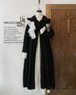 画像2: HALLELUJAH／Robe Medievale a Capuche フードドレス・black (2)
