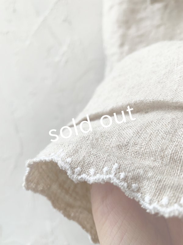 画像3: mifumi/マリアのエプロンパンツ・オフ刺繍 (3)