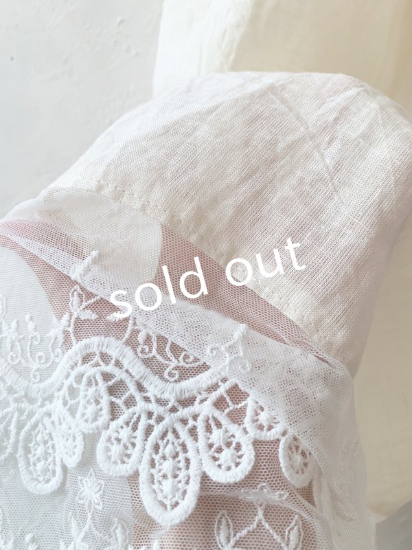 画像4: mifumi/ジュノーペチパンツ・重なりチュールレース (4)