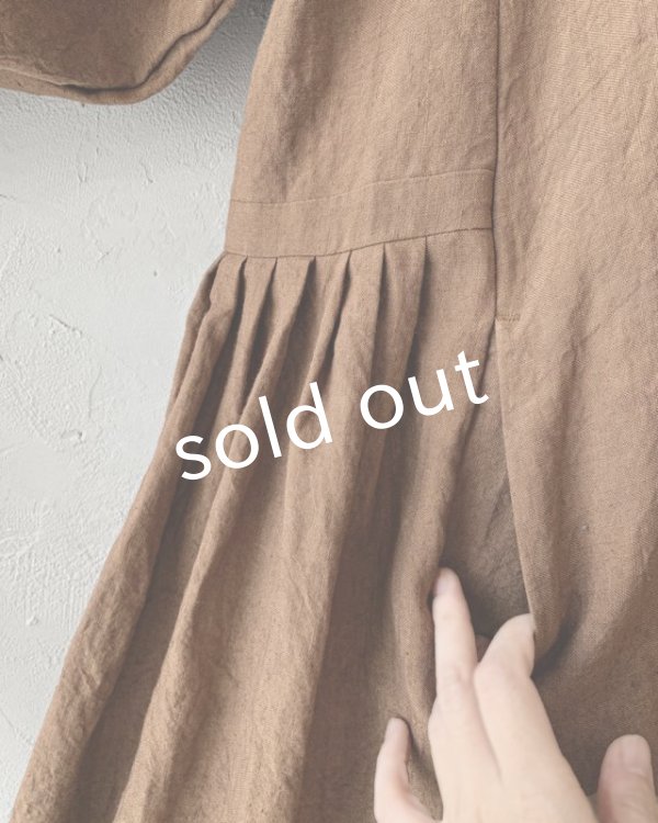 画像11: 【アンティークレースコサージュ付き】MARCHE' DE SOEUR／アンのリボンワンピース・アンティークブラウン (11)