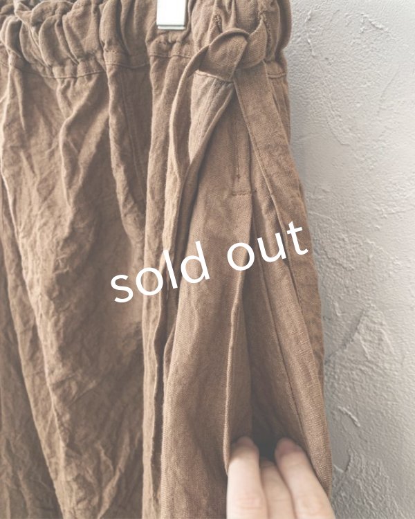 画像6: MARCHE' DE SOEUR／ラッフルウエストリボンワンピース・アンティークブラウン (6)