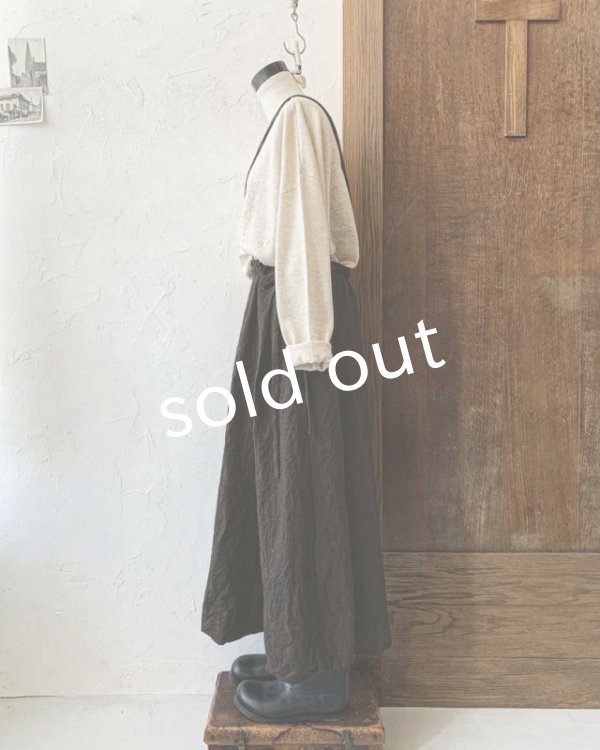 画像7: MARCHE' DE SOEUR/ワンショルダースカート・ダークセピア (7)