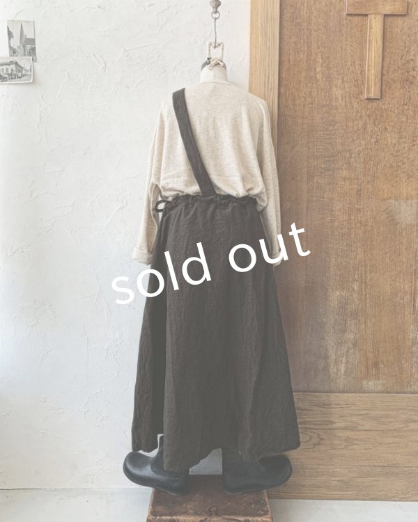 画像8: MARCHE' DE SOEUR/ワンショルダースカート・ダークセピア (8)