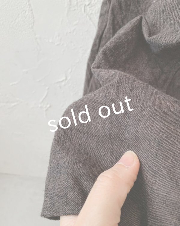 画像6: MARCHE' DE SOEUR/ワンショルダースカート・ダークセピア (6)