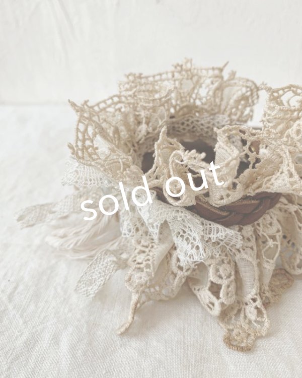 画像7: pollenbienco／アンティークレースのブレスレット・A (7)