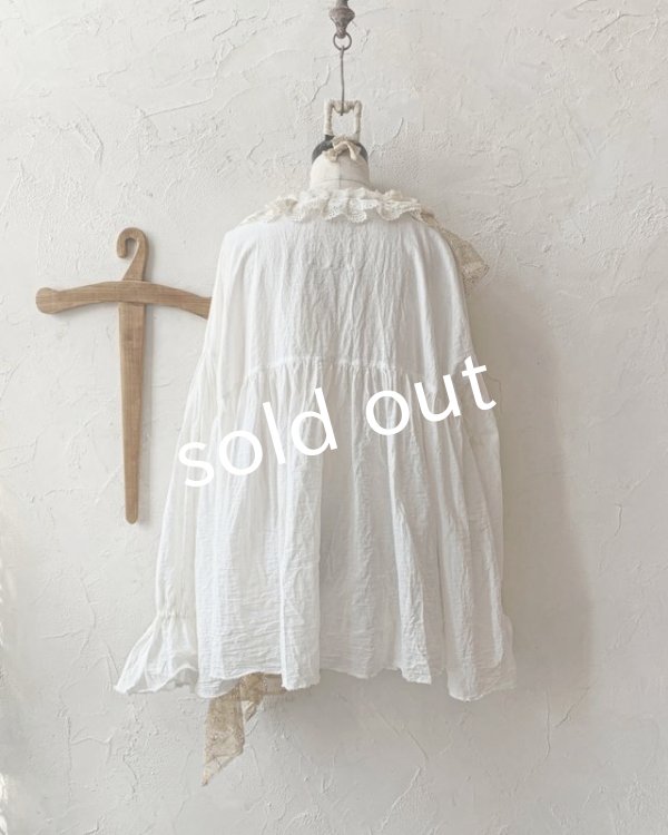 画像10: pollenbienco／アンティークレースのブラウス (10)