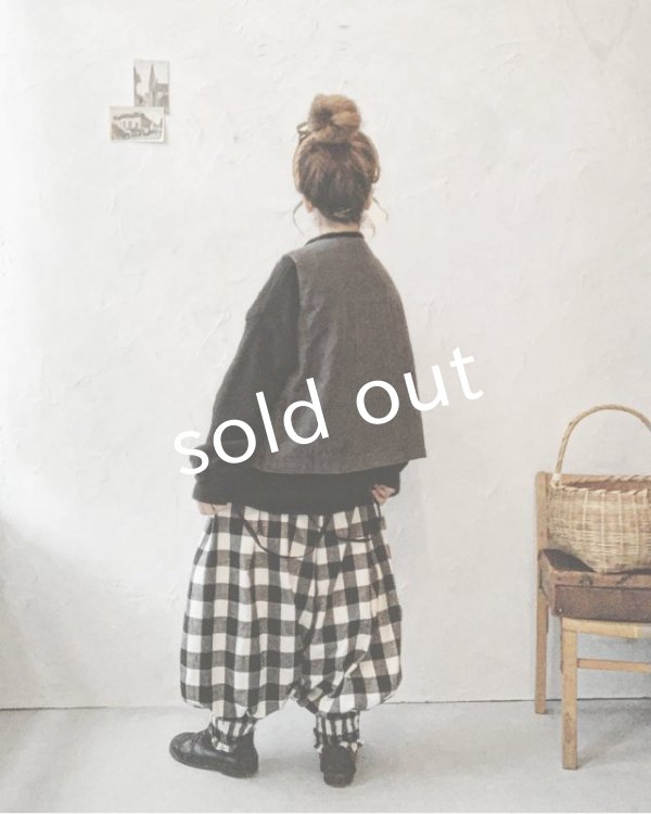 画像8: MARCHE' DE SOEUR／ほんわりピエロパンツ・ブロックチェック (8)