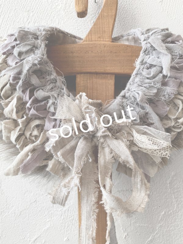 画像3: toromeco／裂き編みファーティペット・greige (3)