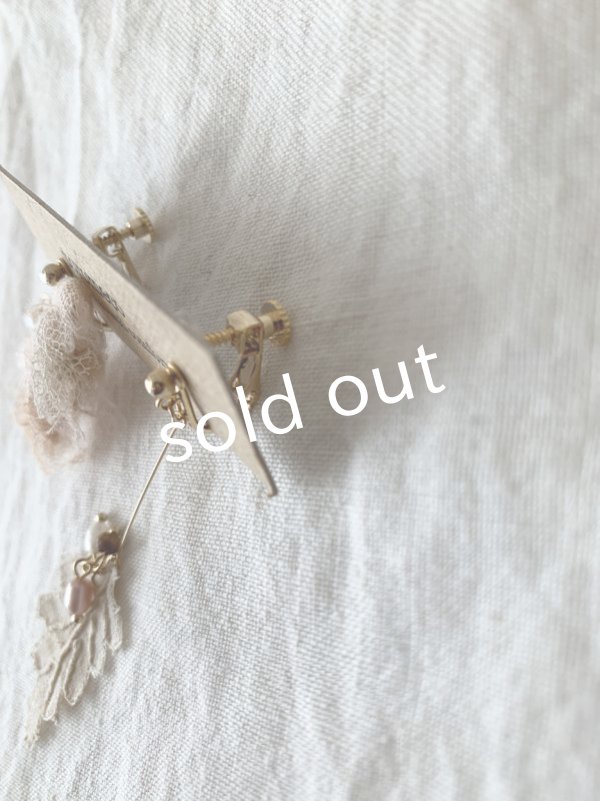 画像6: toromeco／桜染めの耳飾り・yuragi (6)