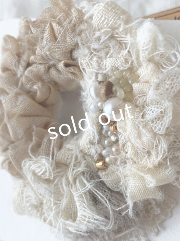 画像5: toromeco／アンティークビーズのsew brooch (5)