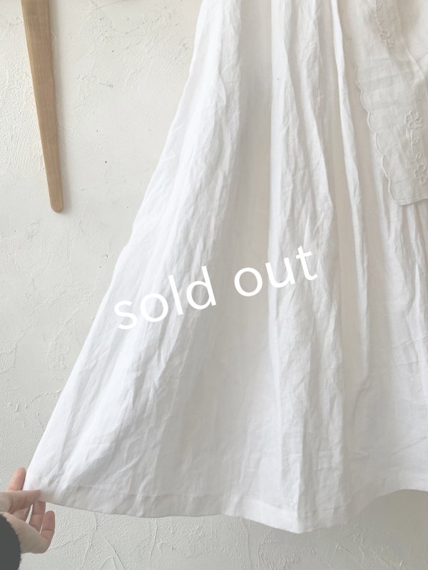 画像6: PERRY/ Vintage trimtablier sk・white (6)