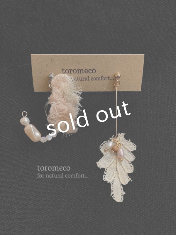 画像3: toromeco／桜染めの耳飾り・yuragi (3)